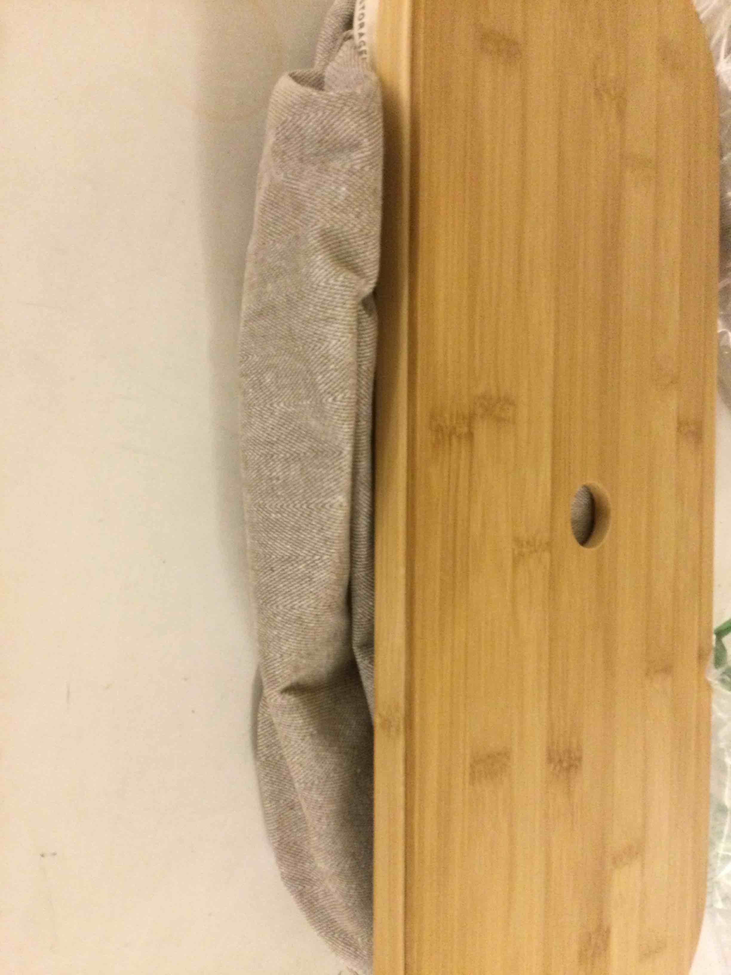 Condition photo showing Good Condition for StorageWorks Toilet Paper Storage with Bamboo Lid, Toilet Paper Holder Basket for Up to 9 Mega or 12 Regular Size Rolls, Medium Paper Storage Baskets for Bathroom, Light Khaki, 1 Pack