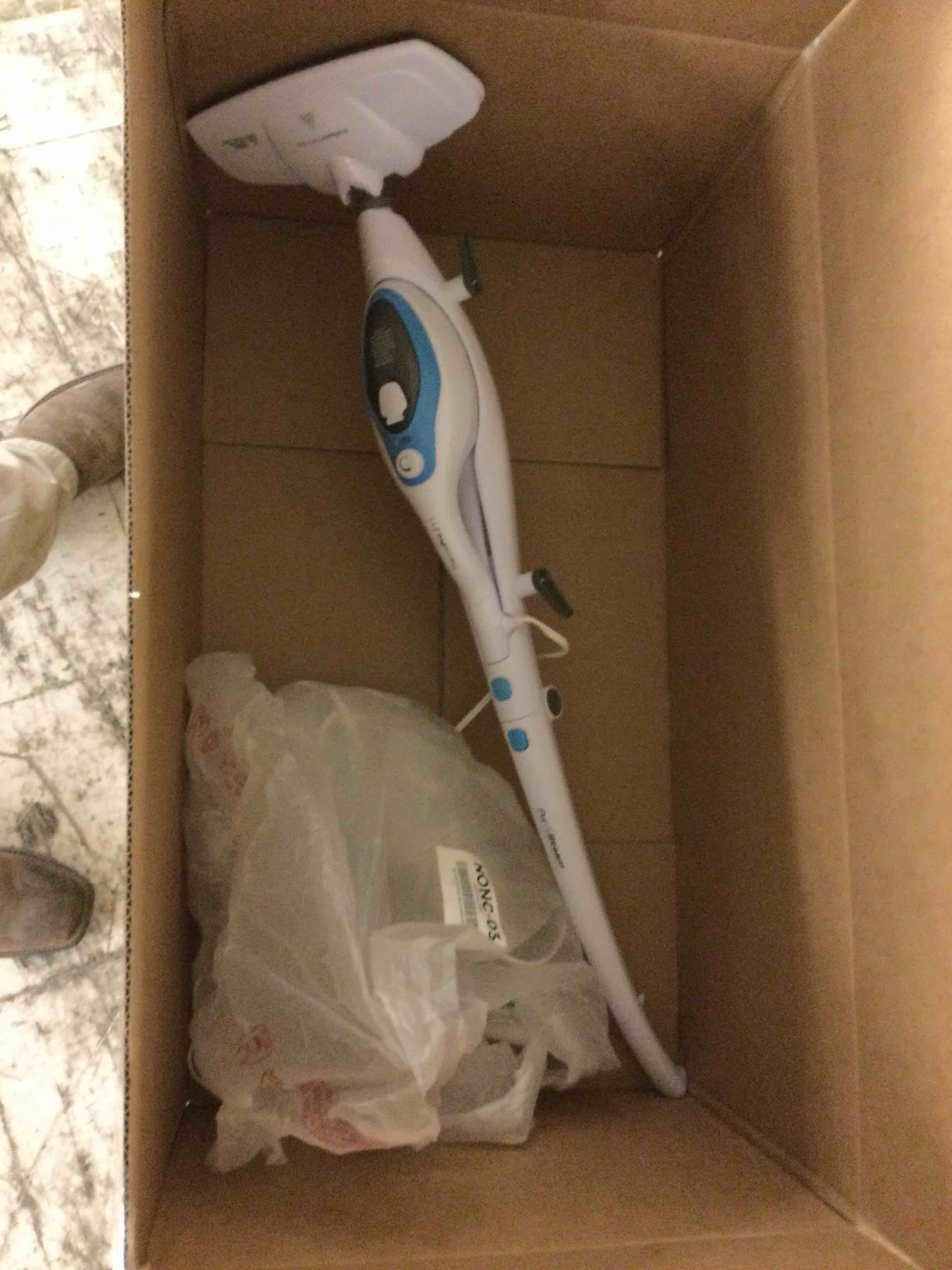 Condition photo showing As Is for PurSteam 10-in-1 Steam Mop, Floor Steamer with Detachable Handheld Steam Cleaner for Tile, Hardwood Floors