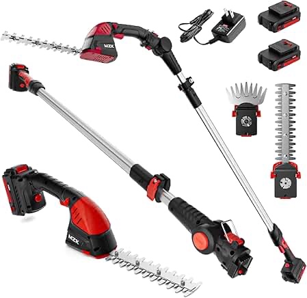 mzk 2 in 1 20v pole hedge trimmer