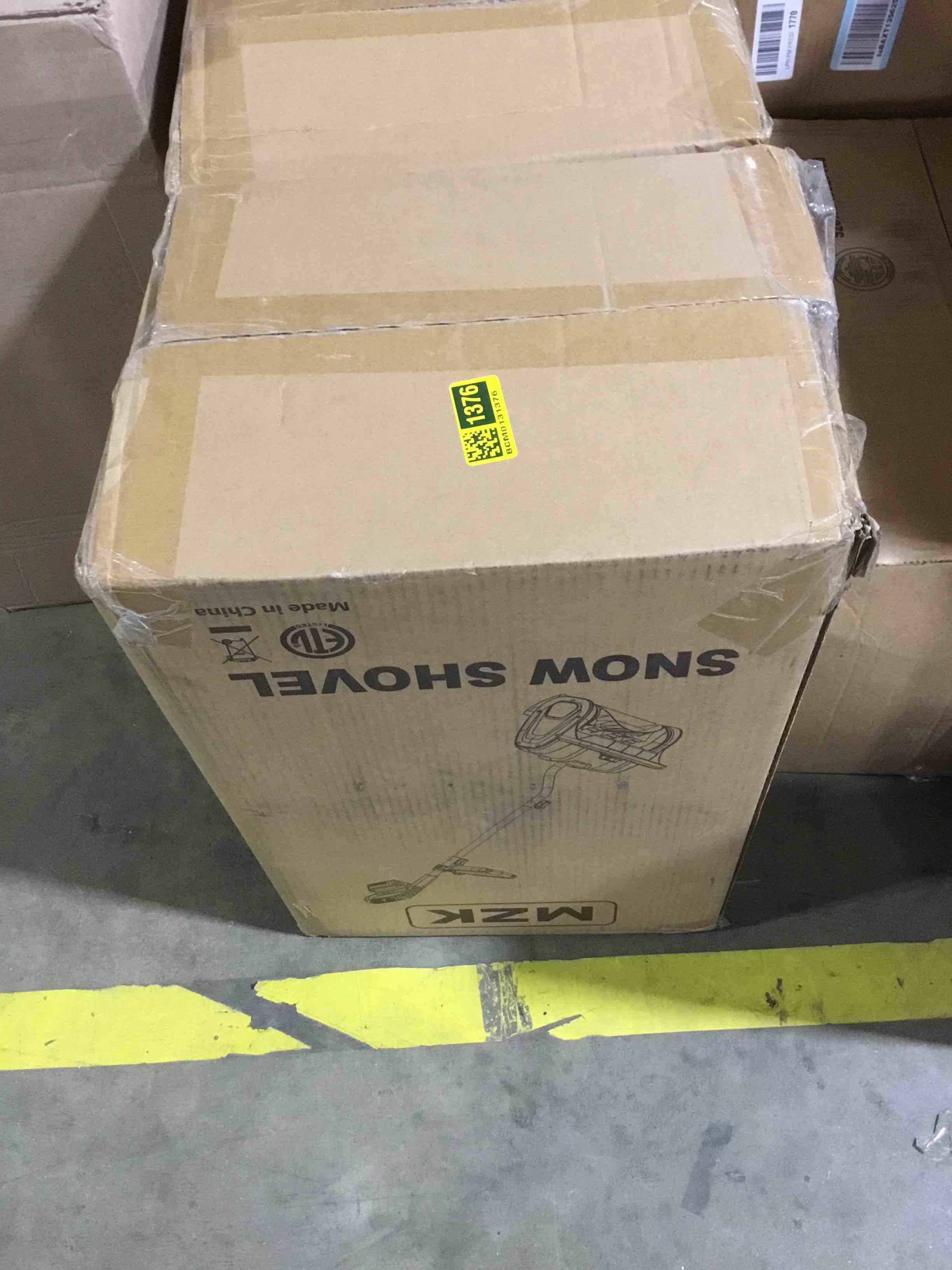 Condition photo showing Good Condition for MZK 20V 13-Inch Cordless Electric Snow Shovel with Directional Plate - Battery Powered Snow Thrower & Adjustable Front Handle,Power Snow Shovel for Driveway (4-Ah Battery & Quick Charger Included)