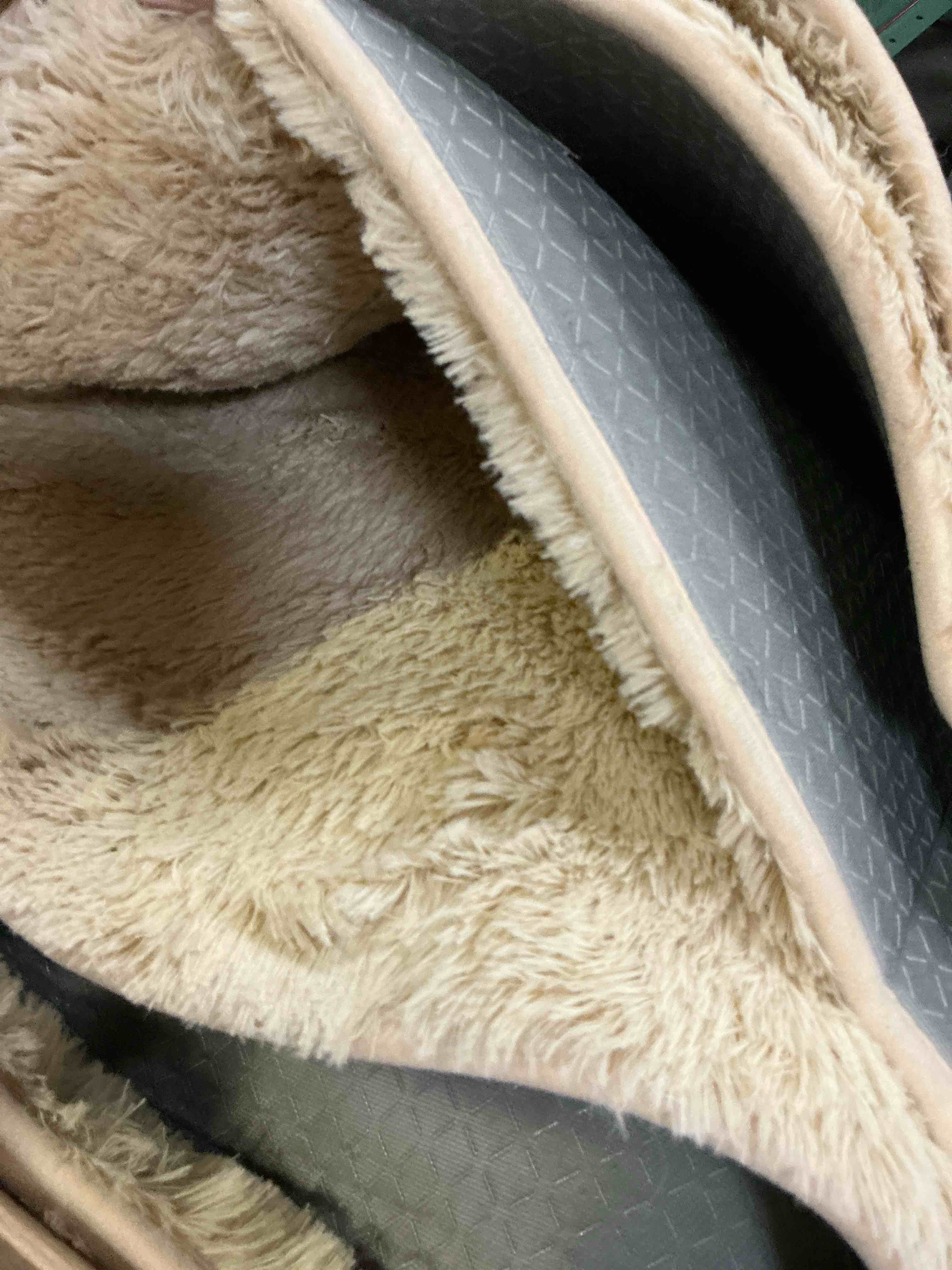 Condition photo showing Good Condition for ophanie beige rugs for living room bedroom, 5x8 fluffy fuzzy furry carpet, plush soft shaggy bedside indoor floor area rug for kids girls boys baby teen dorm nursery home decor aesthetic beige rectangular 5' x 8' (rectangular)