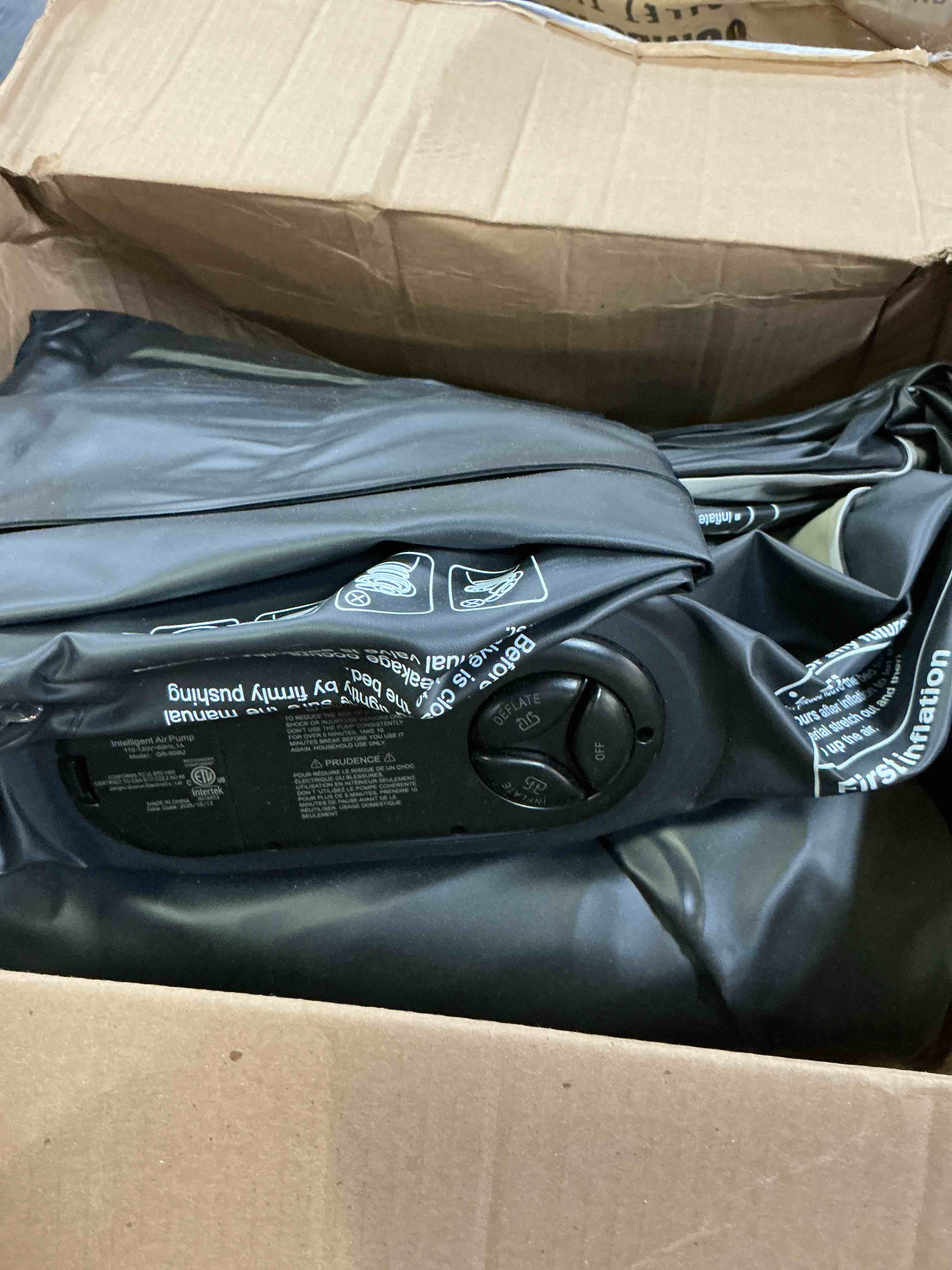 Condition photo showing As Is for ohgeni air mattress queen with built in pump, 18" raised blow up bed, 800lb | inflatable mattress, advanced coil-beam support, 3 mins inflation, 40% thicker pvc, waterproof, 10 year manufacturer support
