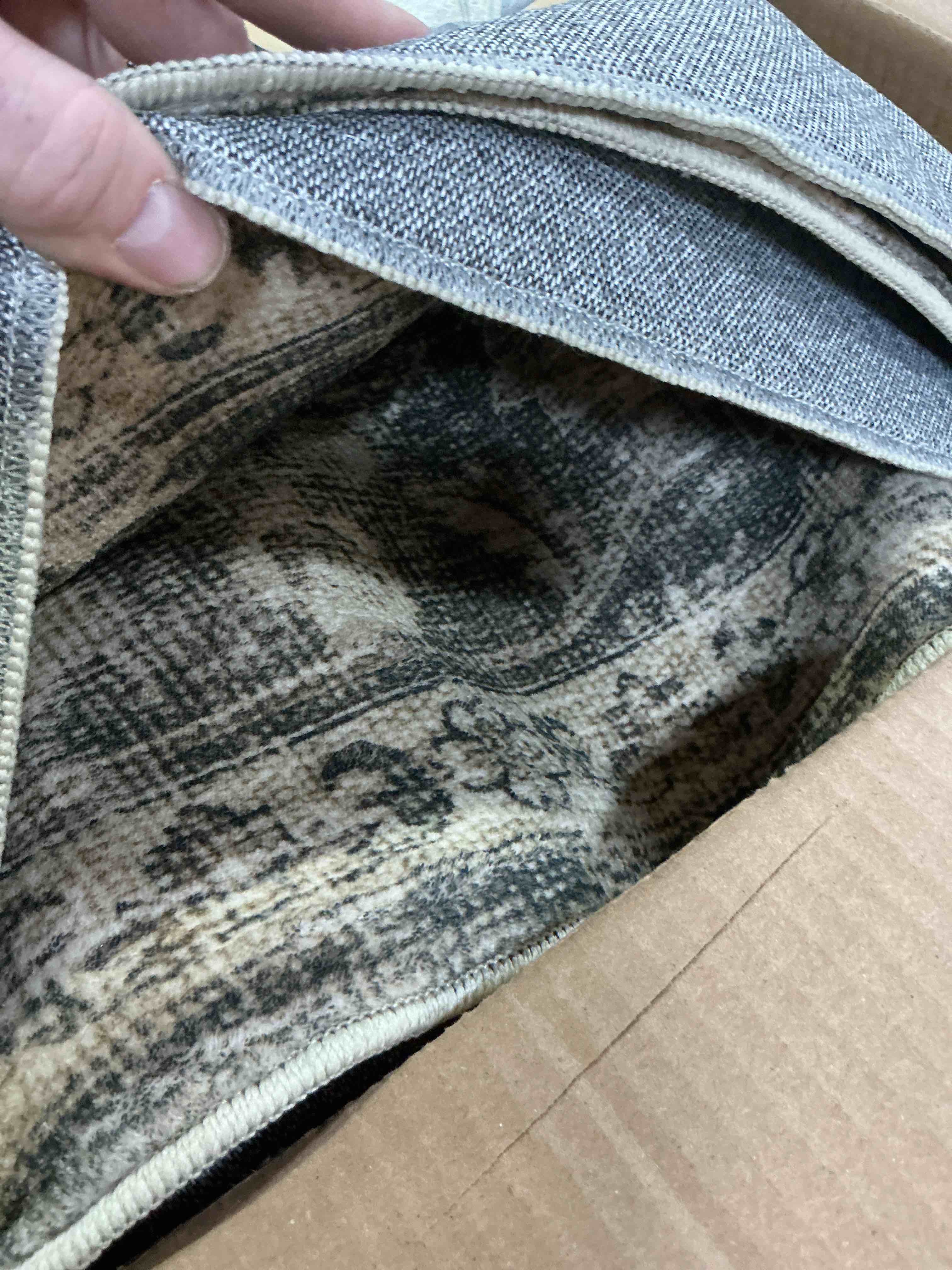 Condition photo showing Good Condition for berthmeer 8 x10  area rugs for living room vintage brown carpets for bedroom office machine washable large farmhouse dining room oriental rugs non slip traditional distressed rugs
