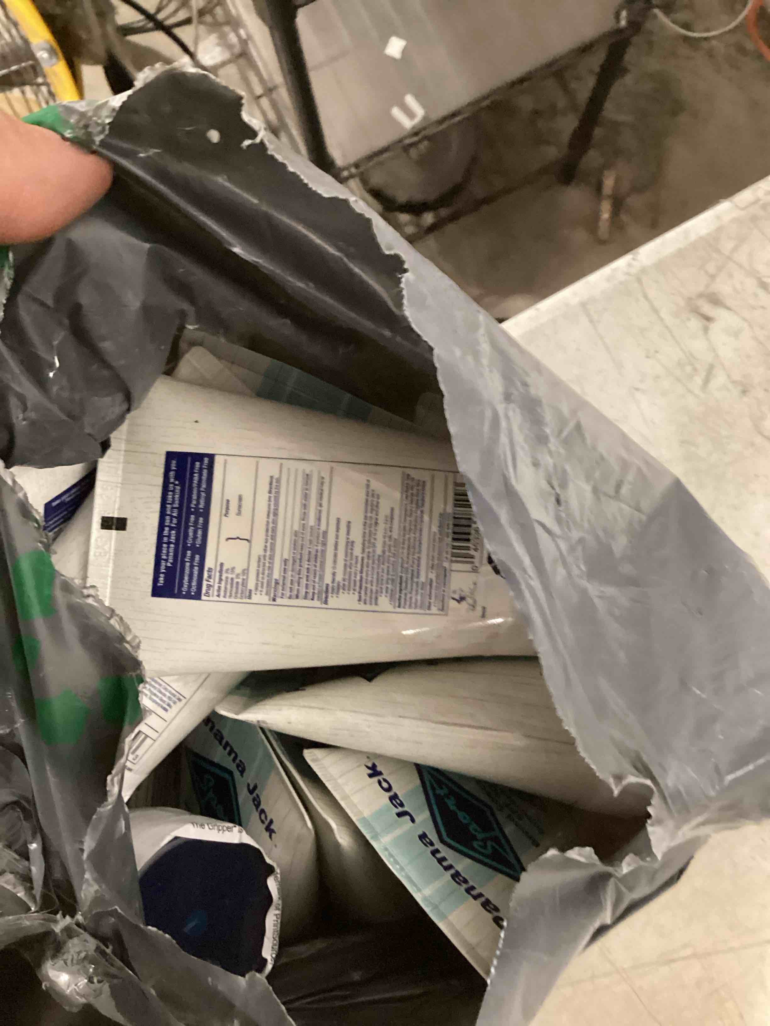 Condition photo showing As Is for incomplete panama jack sport sunscreen lotion - spf 100, broad spectrum uva/uvb protection, non-greasy, paba, p