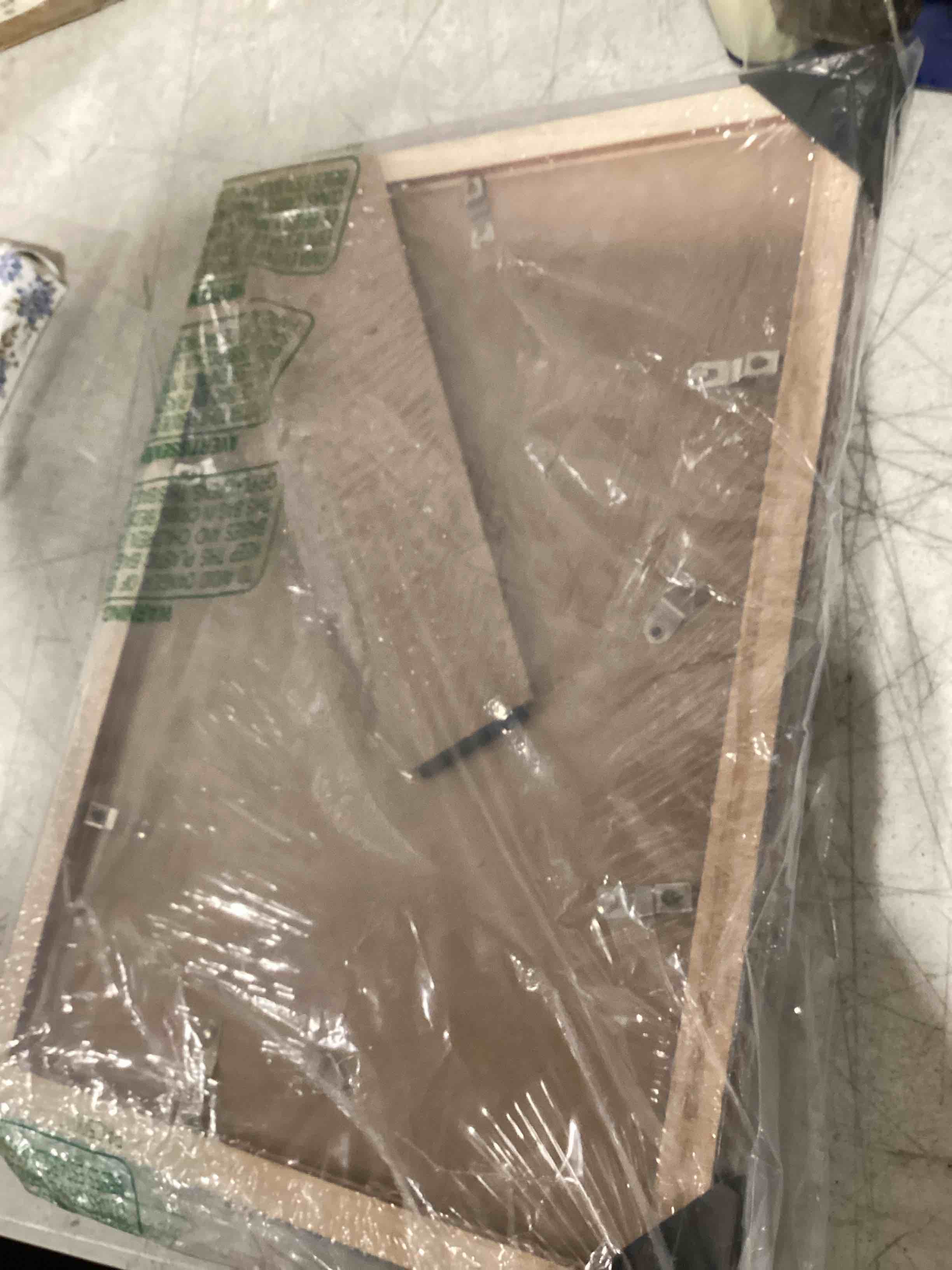 Condition photo showing As Is for 10”x14” wooden framed picture frames