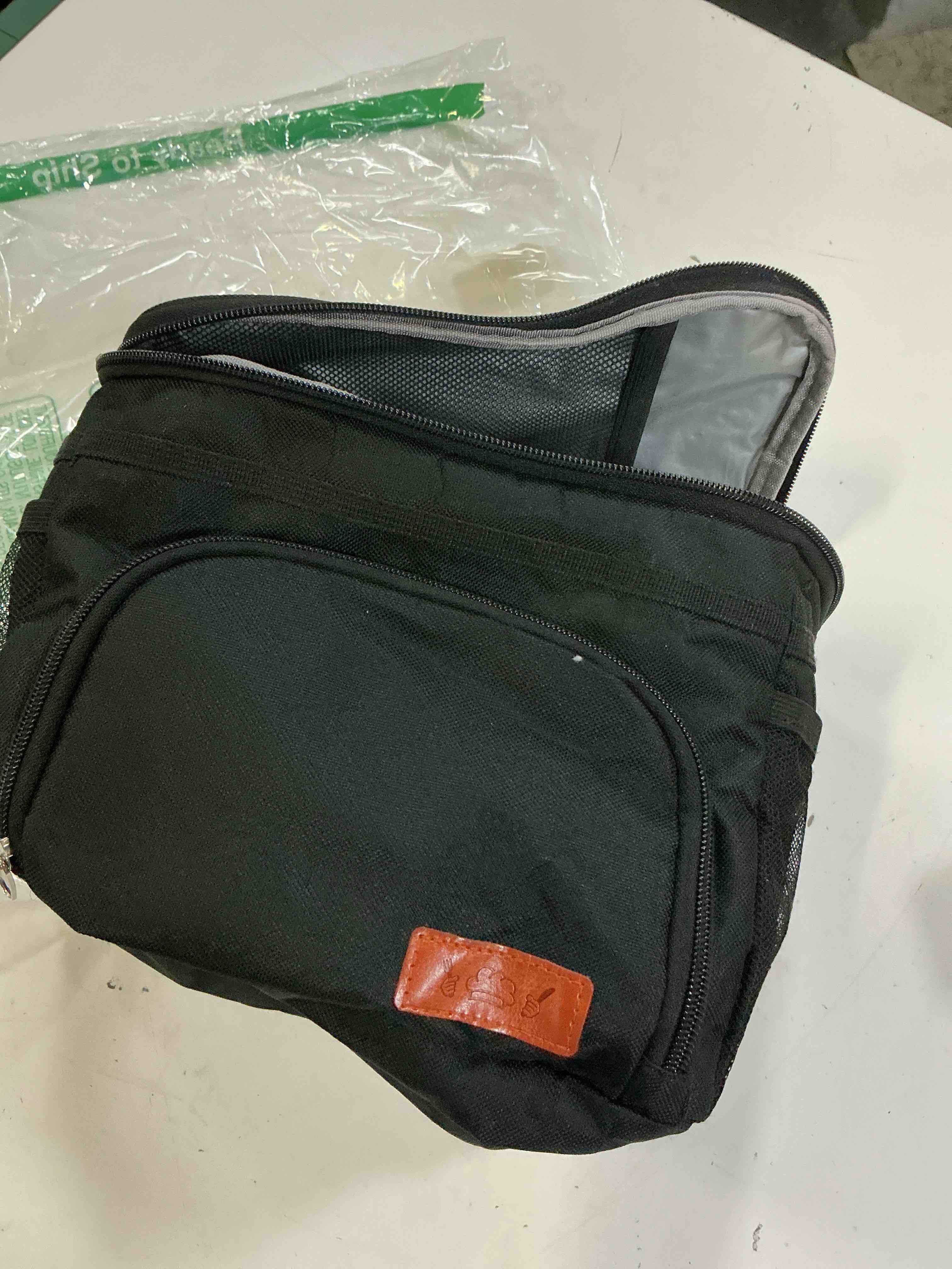 Condition photo showing As Is for hotor insulated lunch box men women leak-proof cooler lunch bag 33l | 4 pockets, adjustable strap, ideal for work, picnic, travel, camping, gift (missing strap)