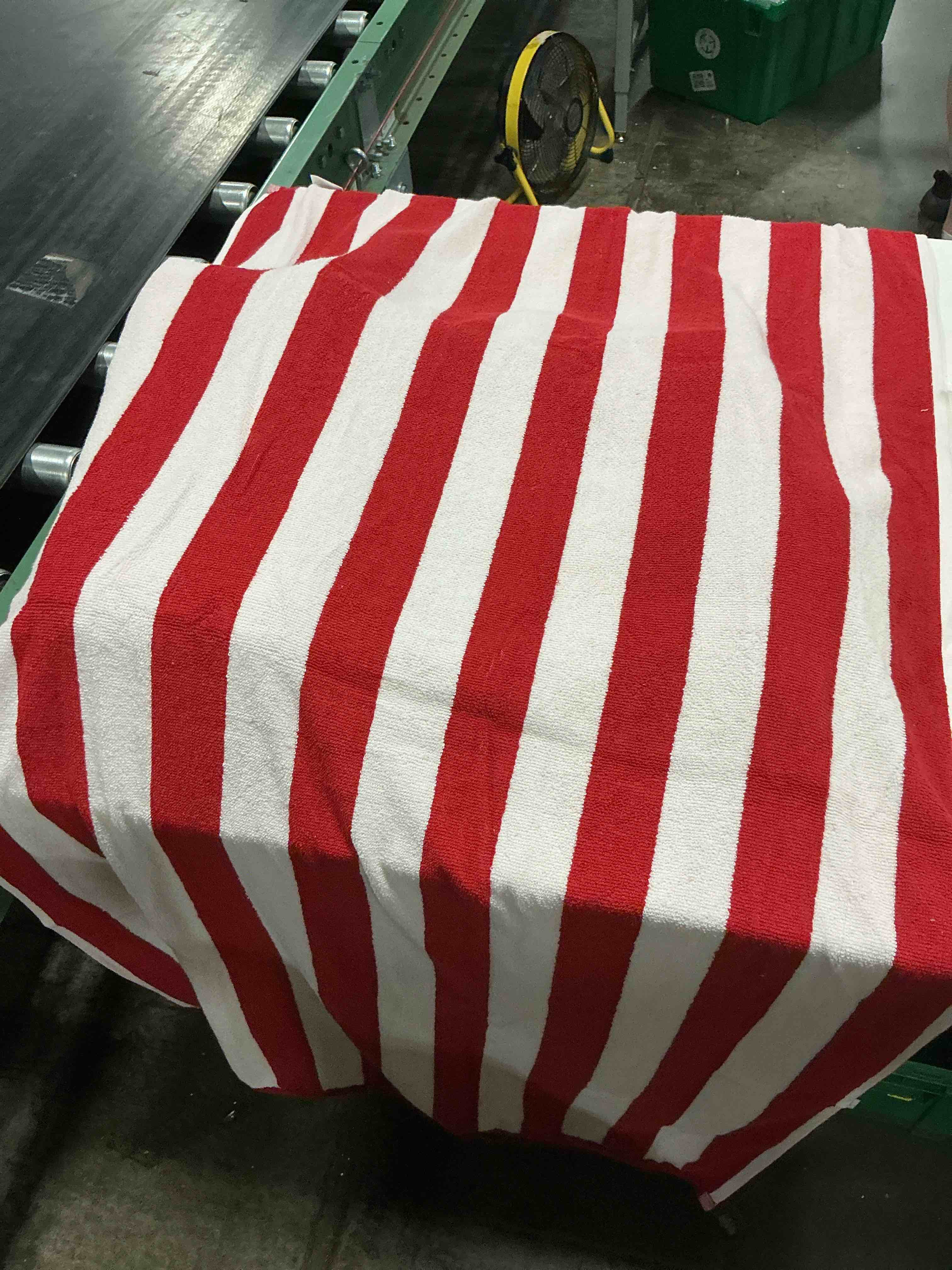 casa plantino red and white striped beach towel set of 4