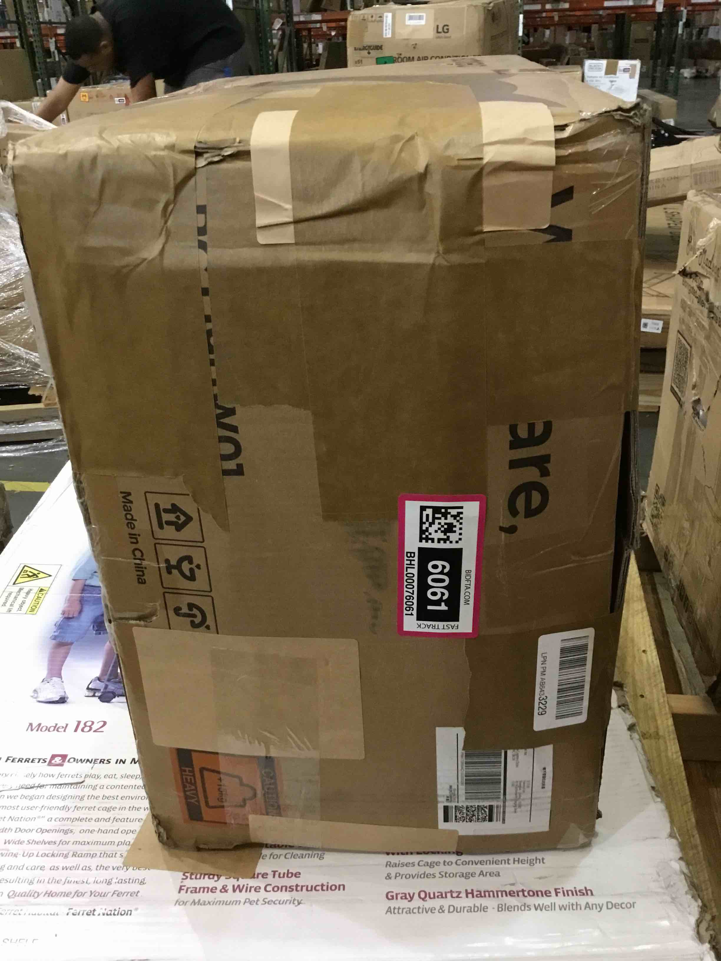 FEANDREA Cat Tree, XL Cat Tower, 81.1-Inch Tall Cat Condo with Hammock, Basket, Scratching Posts, 2 Cat Caves, 2 Plush Perches, Cat Activity Center, Light Gray UPCT190W01