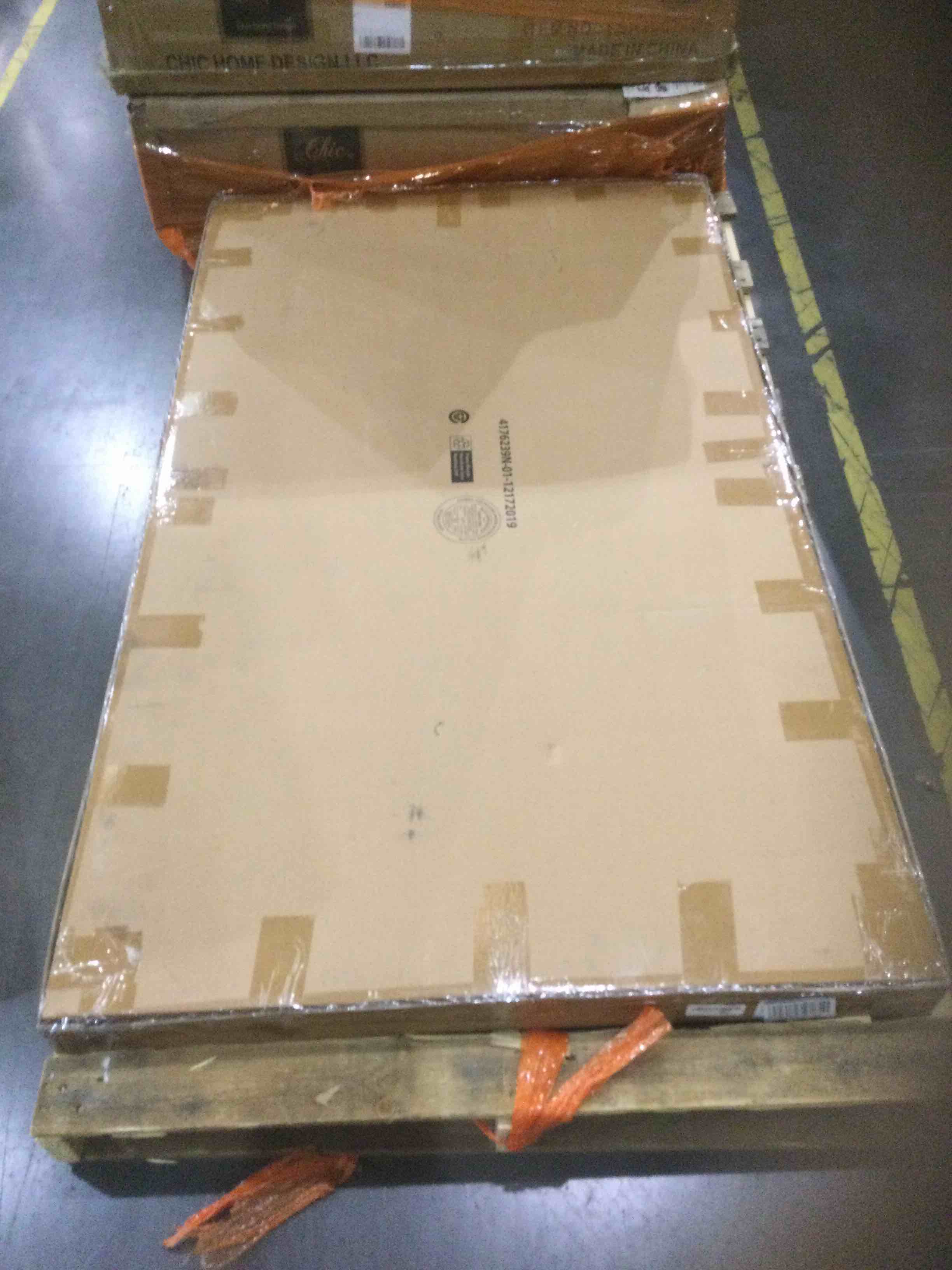 Novogratz Bushwick Metal Bed with Headboard and Footboard | Modern Design | Queen Size - Gold