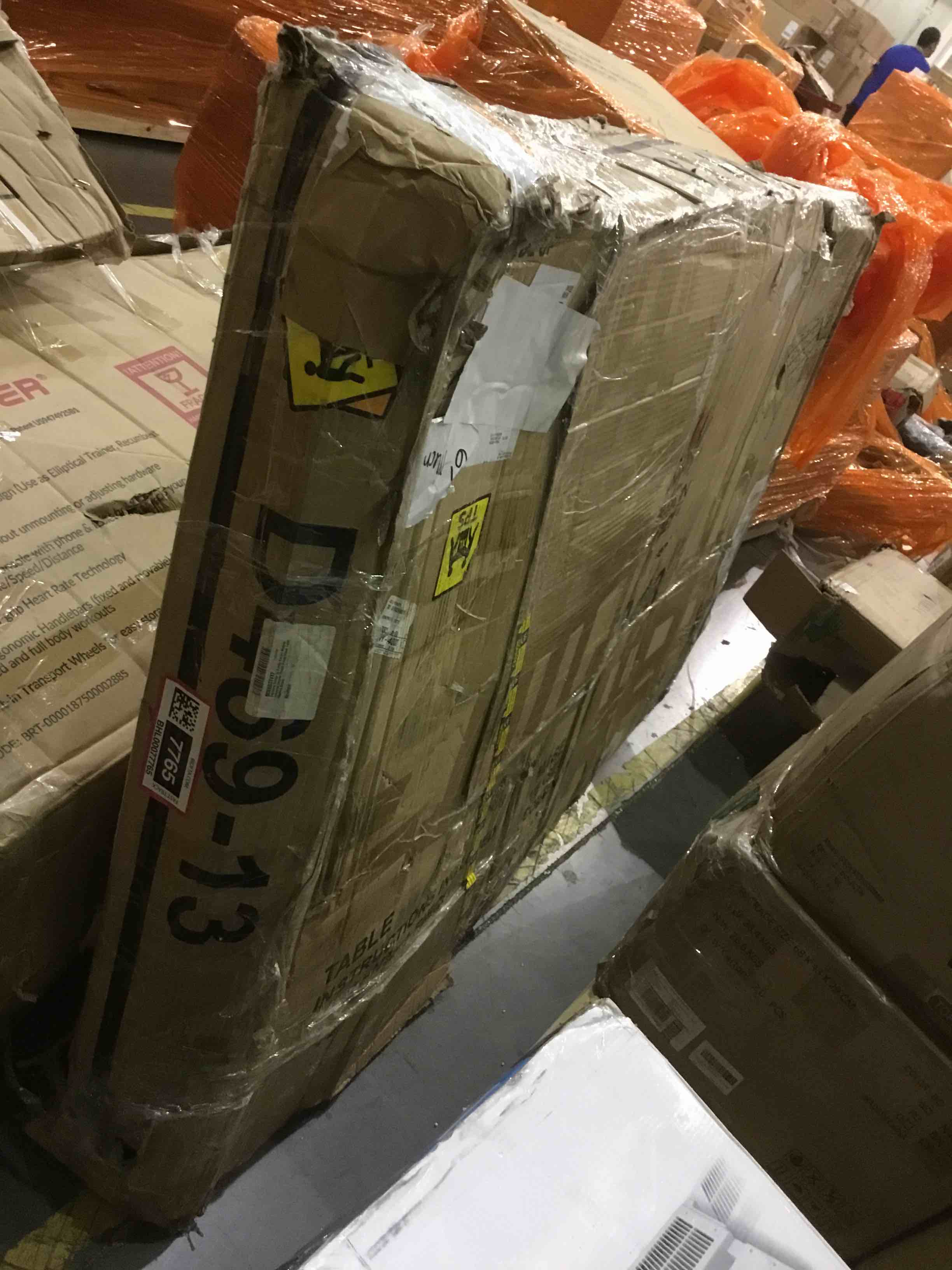 Ashley Furniture Signature Design - Kavara Counter Dining Table - Distressed Finish - Dark Metallic Metal