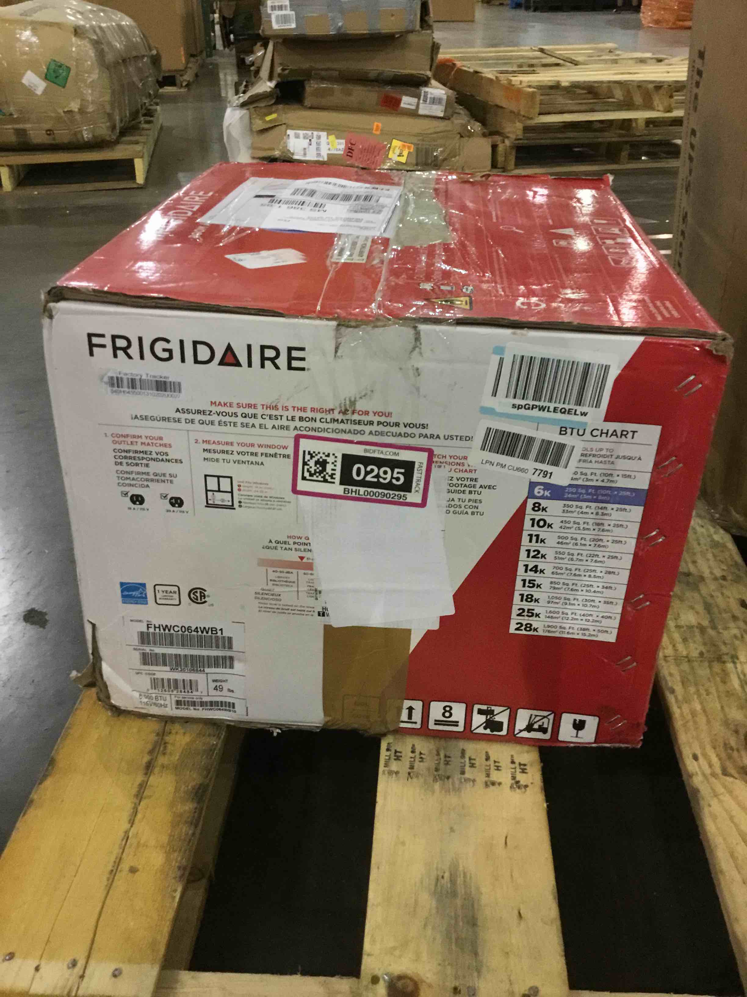 Frigidaire FHWC064WB1 Window Air Conditioner, 6000 BTU, White