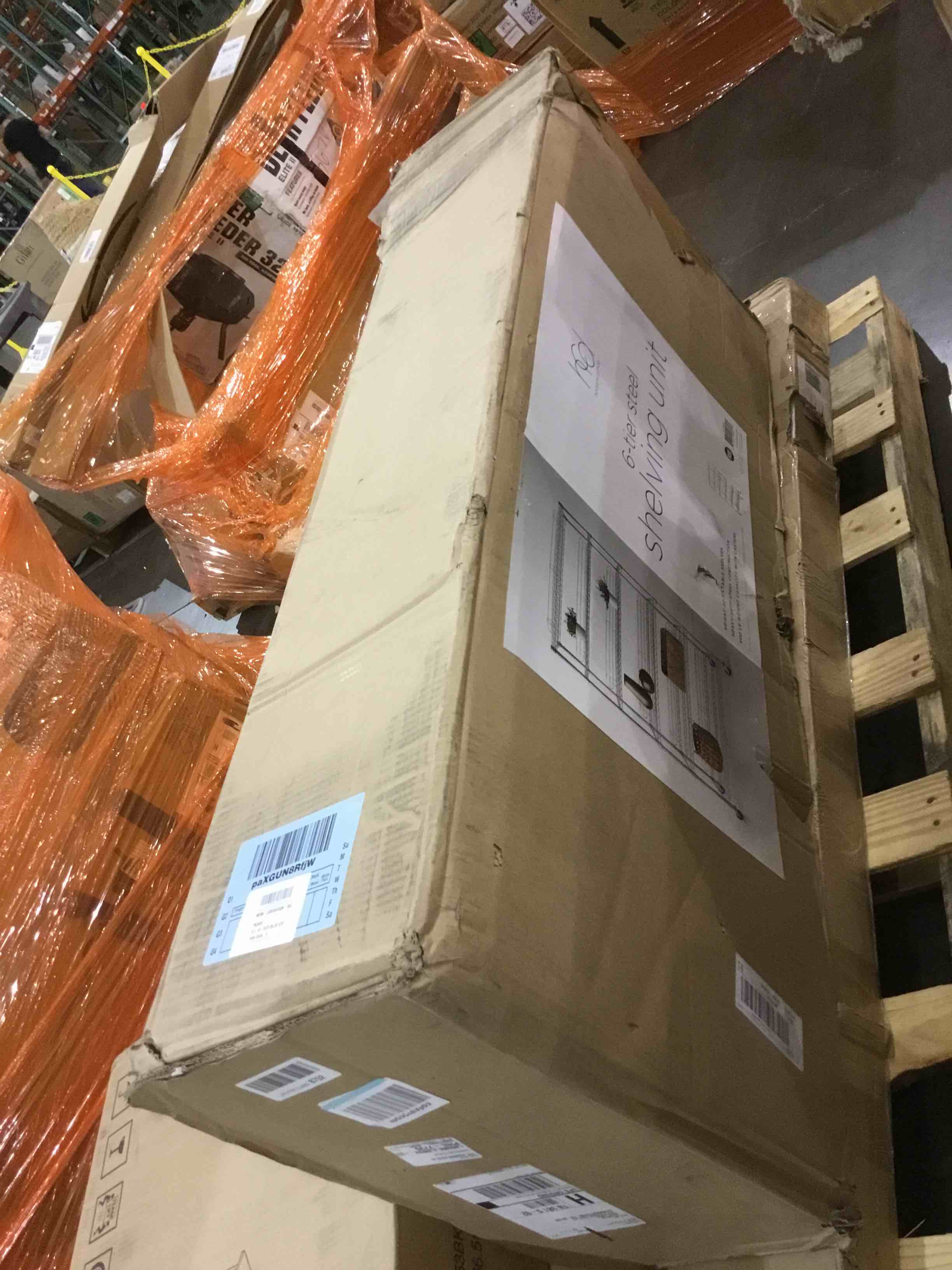 Honey-Can-Do 6-Tier Heavy-Duty Adjustable Shelving Unit with 400-lb Shelf Weight Capacity, Chrome SHF-09865 Chrome