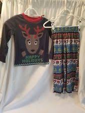 Happy Holidays Pajamas/sleepwear Multi Color Size 8 Child Reindeer By Style