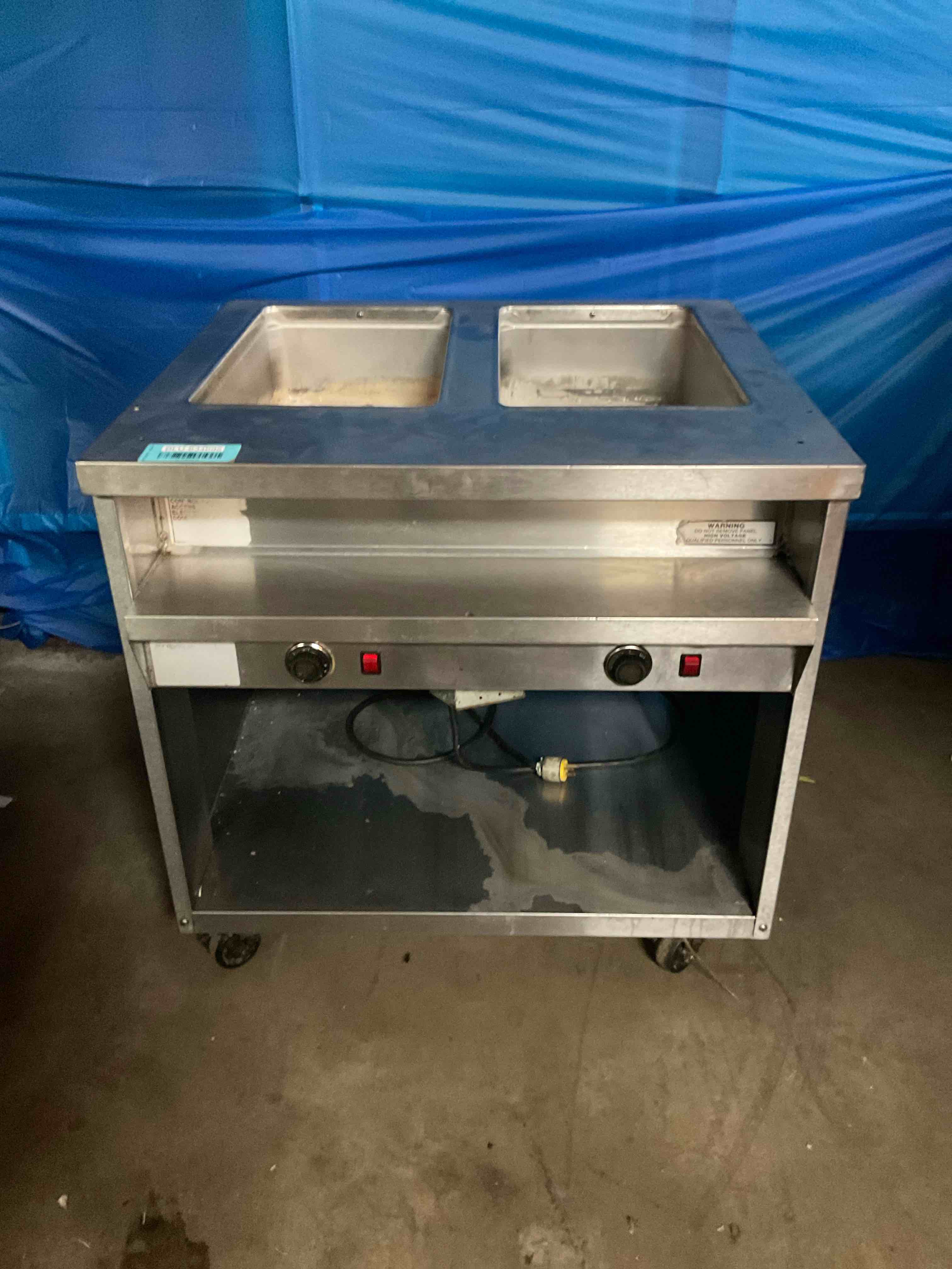 RANDELL TWO WELL ELECTRIC STEAM TABLE 