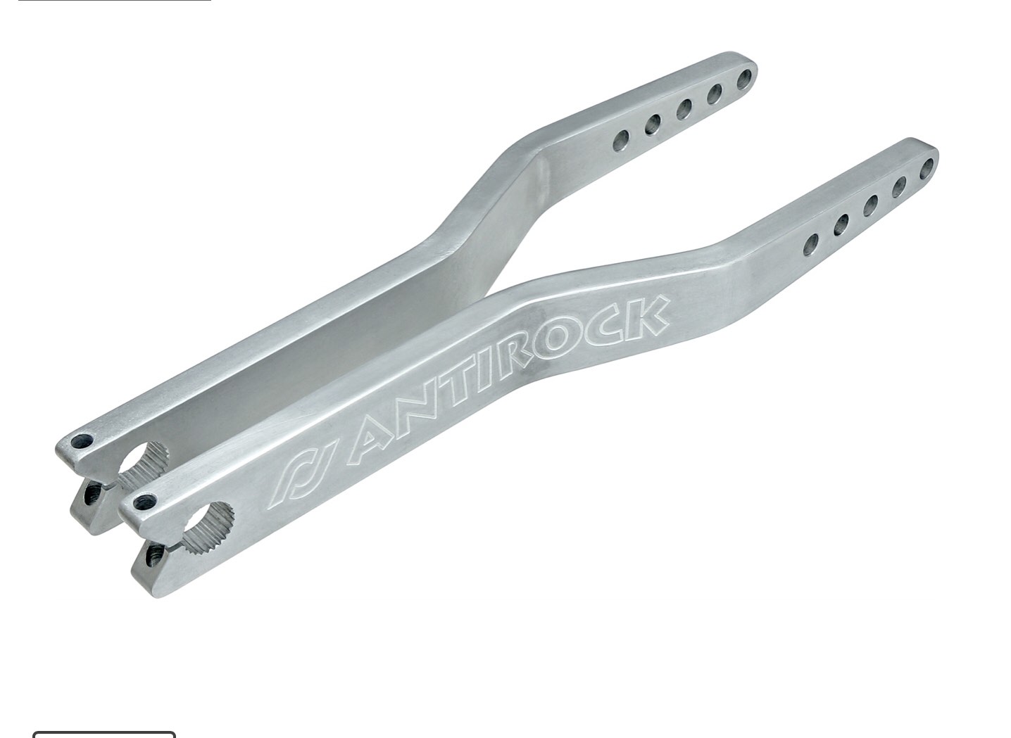 Antirock Aluminum Sway Bar Arms 20 in. Long 5 Adjustable Link Mounting Holes Pair