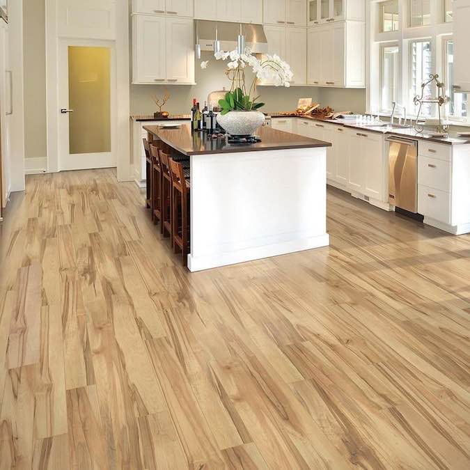 Studio + Spill Repel Concord Maple 6.14-in W x 47.24-in L Smooth Wood Plank Laminate Flooring (16.12 Sq. Ft. / Case, 15 Cases)