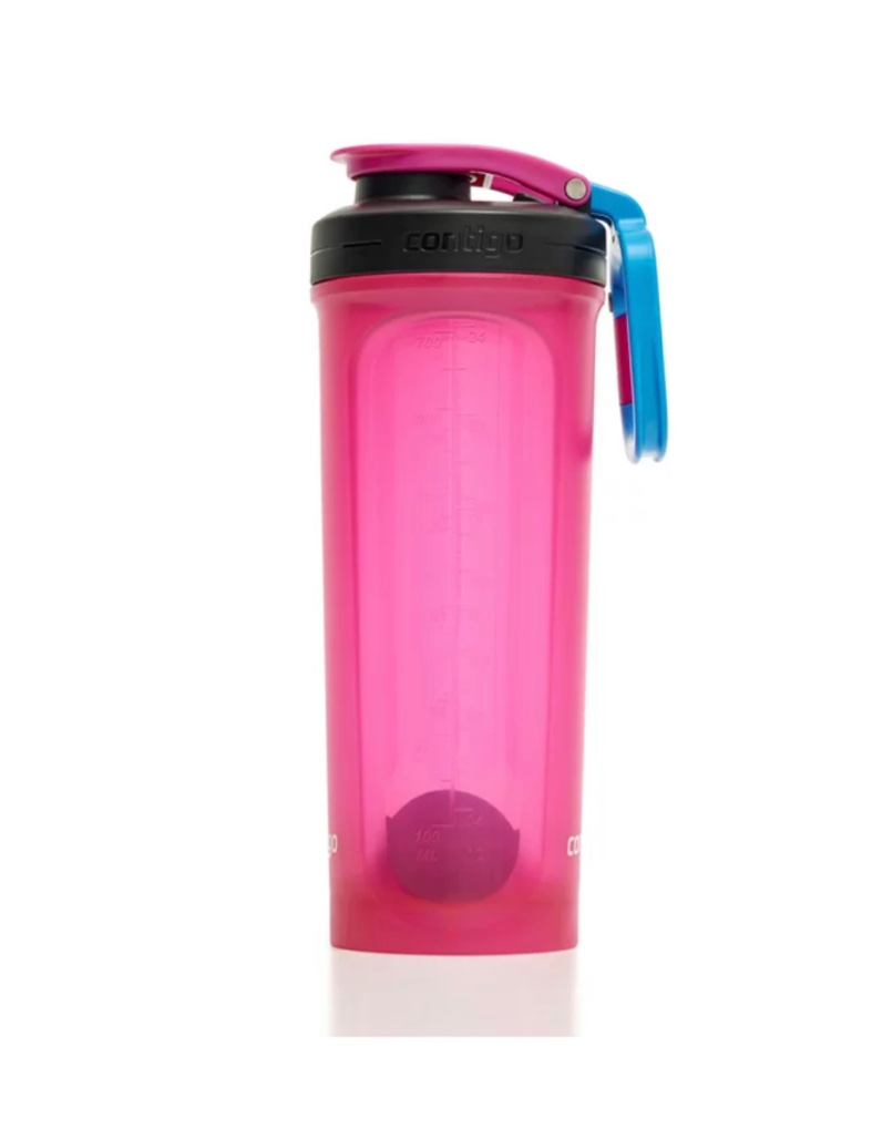 Contigo Fit shake and go 2.0 mixer bottle in pink 28 fl oz