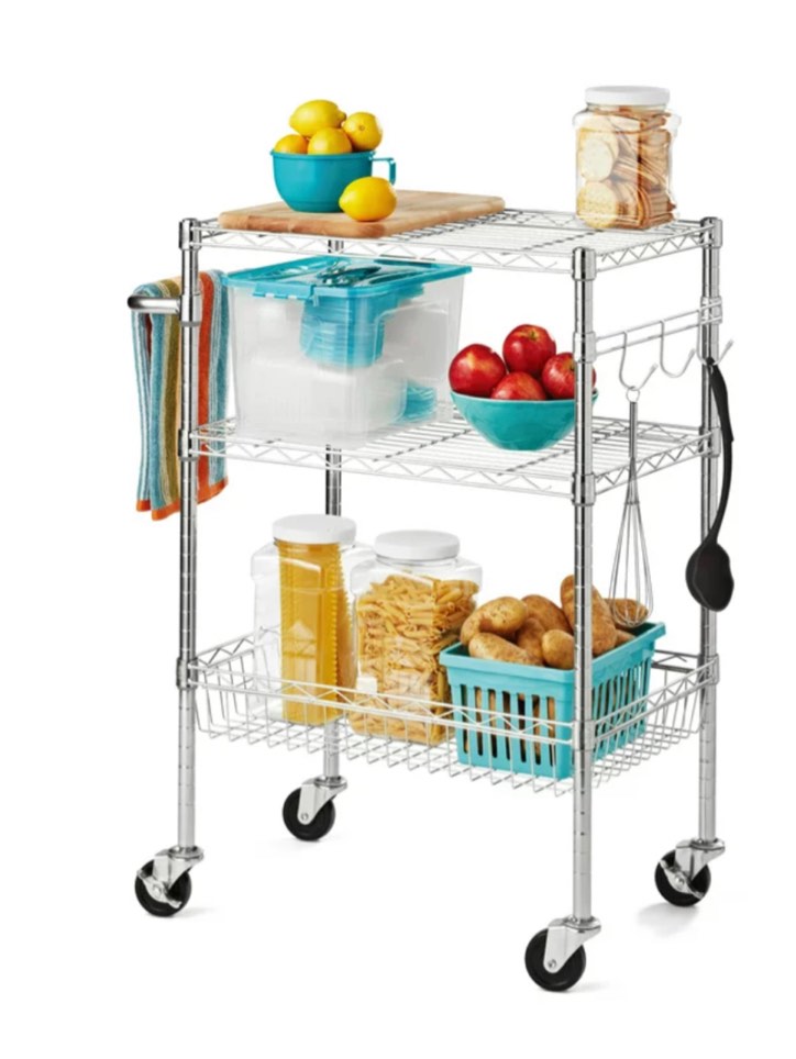 Hyper Tough 3 Shelf Rolling Cart
