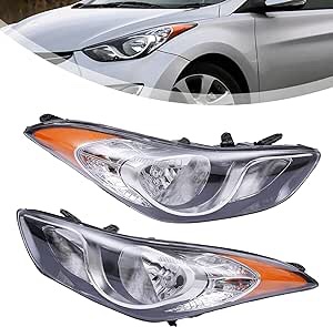 For Elantra Sedan 2011 2012 2013 Headlight (L+R)