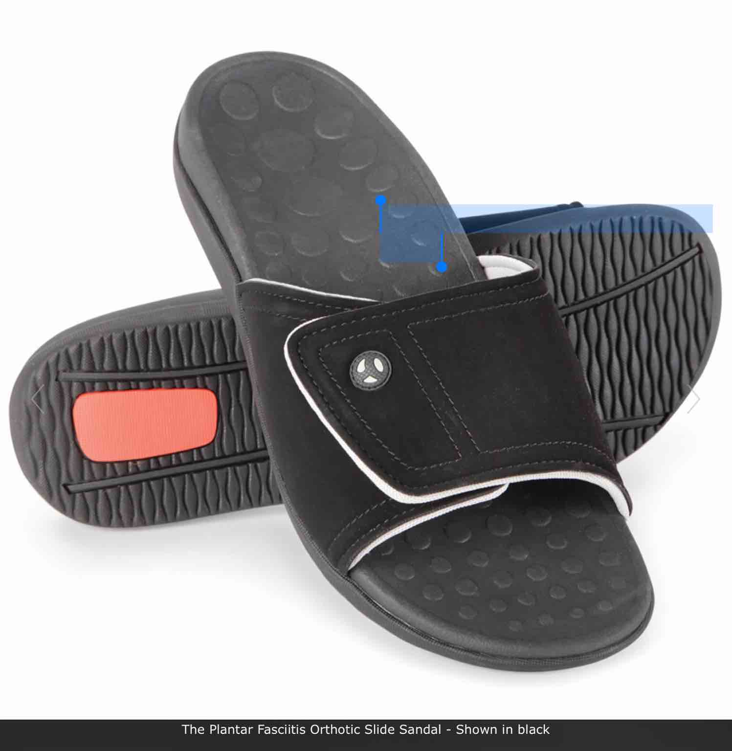 The Plantar Fasciitis Orthotic Slide Sandal