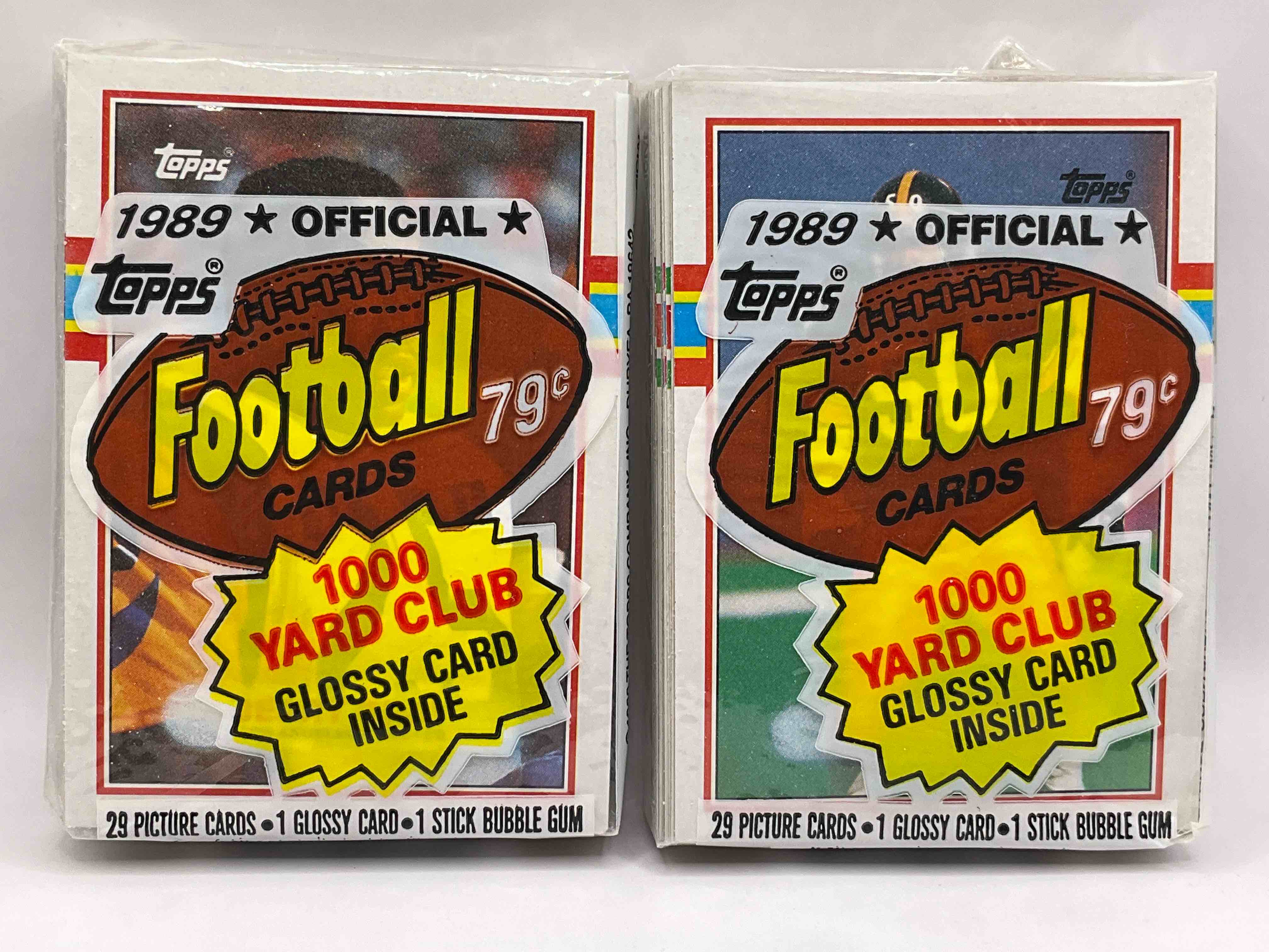 Rare!  1989 Topps Football Sealed 29 Card Grocery Cello Pack, Direct From Original Case.  Search For Early Jerry Rice, Troy Aikman & Ickey Woods Rookies & More!  Hard To Find!