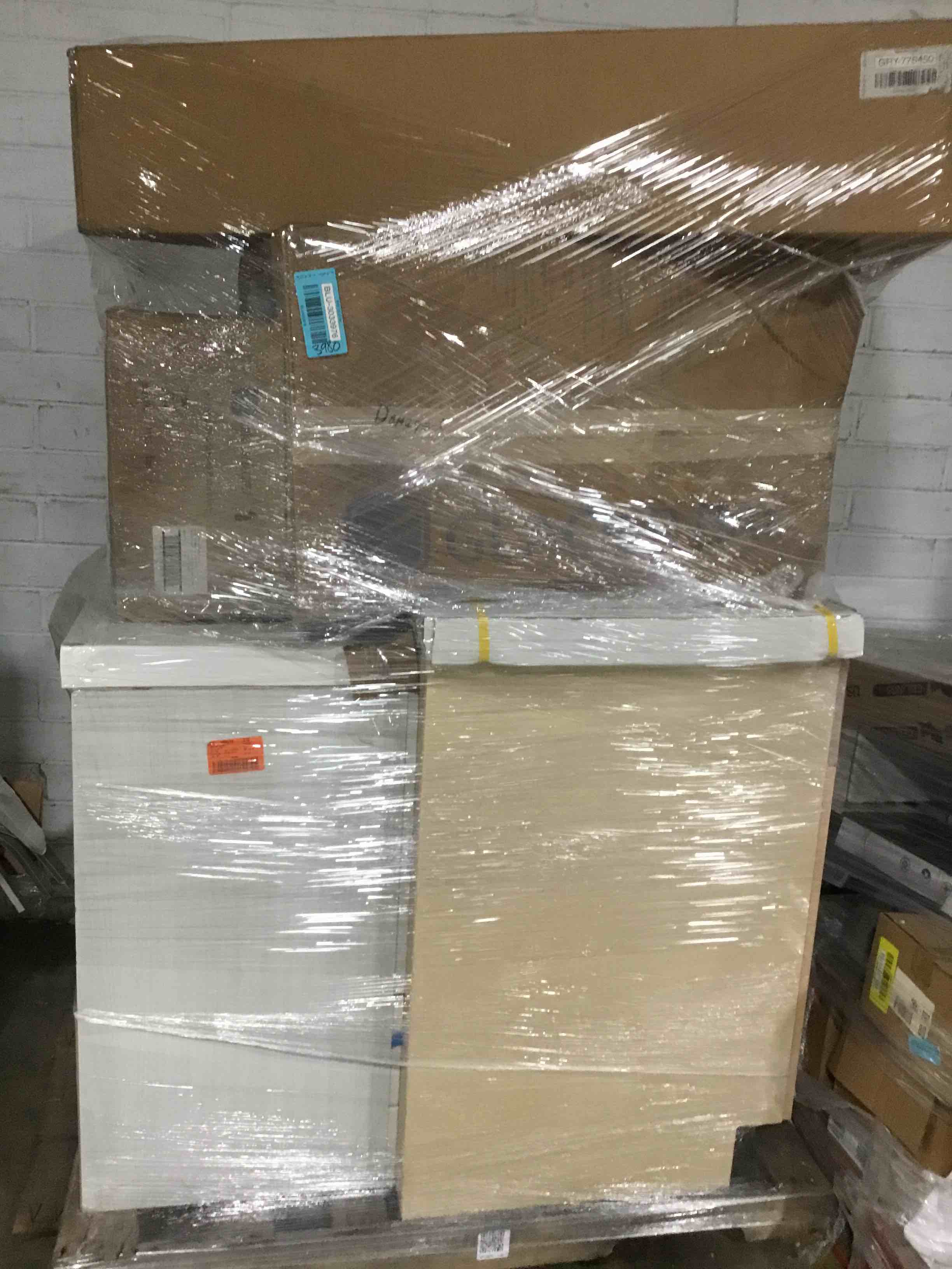 Assorted Size And Style Bathroom Vanities, Planter And Car Parts