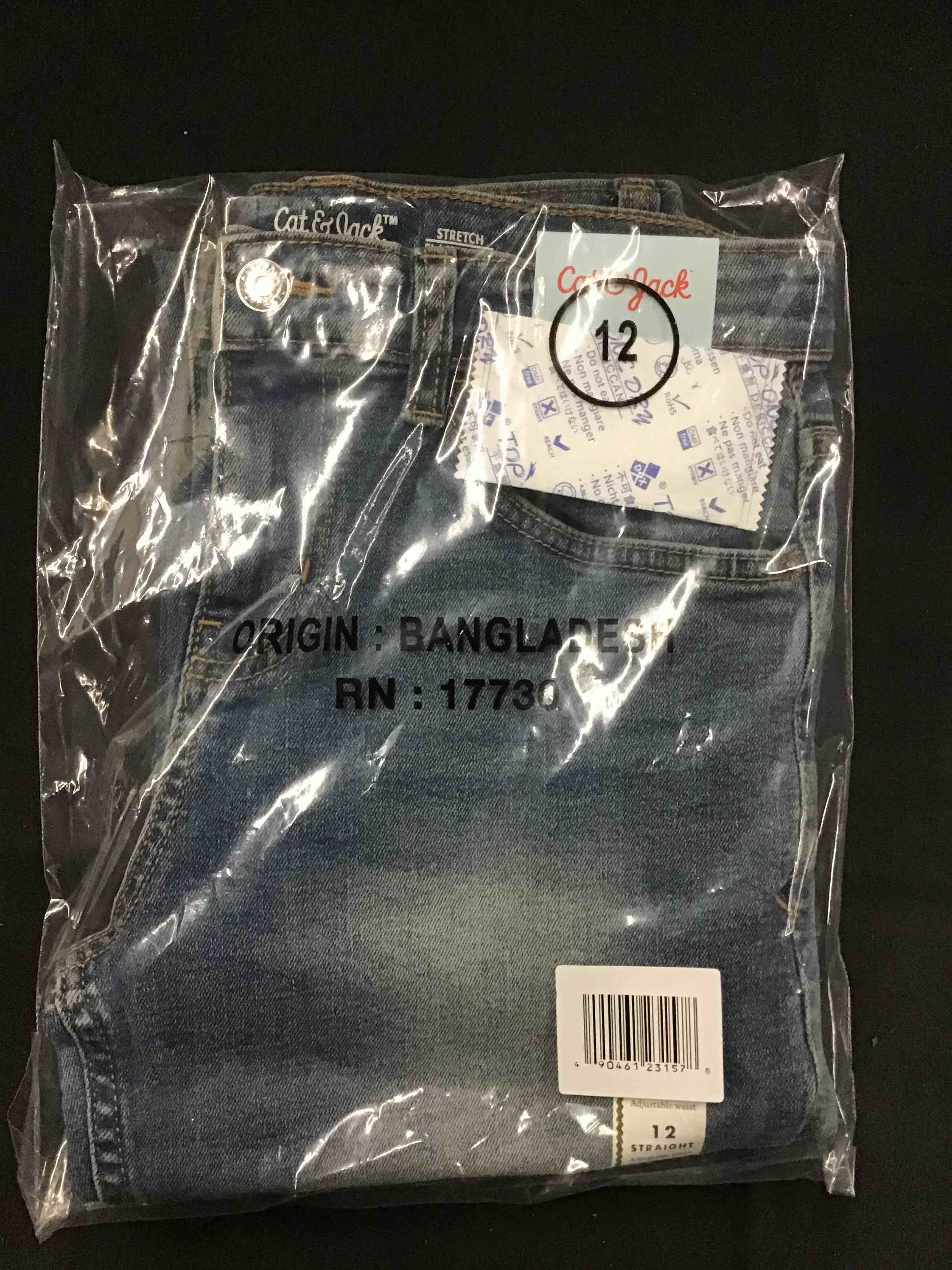 Boys' Straight Fit Denim Pants - Cat & Jack Medium Blue 12