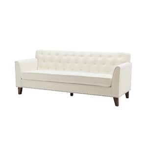 Ivory - Polyester - Living Room Sofa -  SFYJH0430-IVORY-A ( BOX 1 OF 2 / This is not the complete sofa )