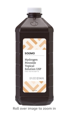 **12 BOTTLES** Solimo Hydrogen Peroxide Topical Solution 16 oz 