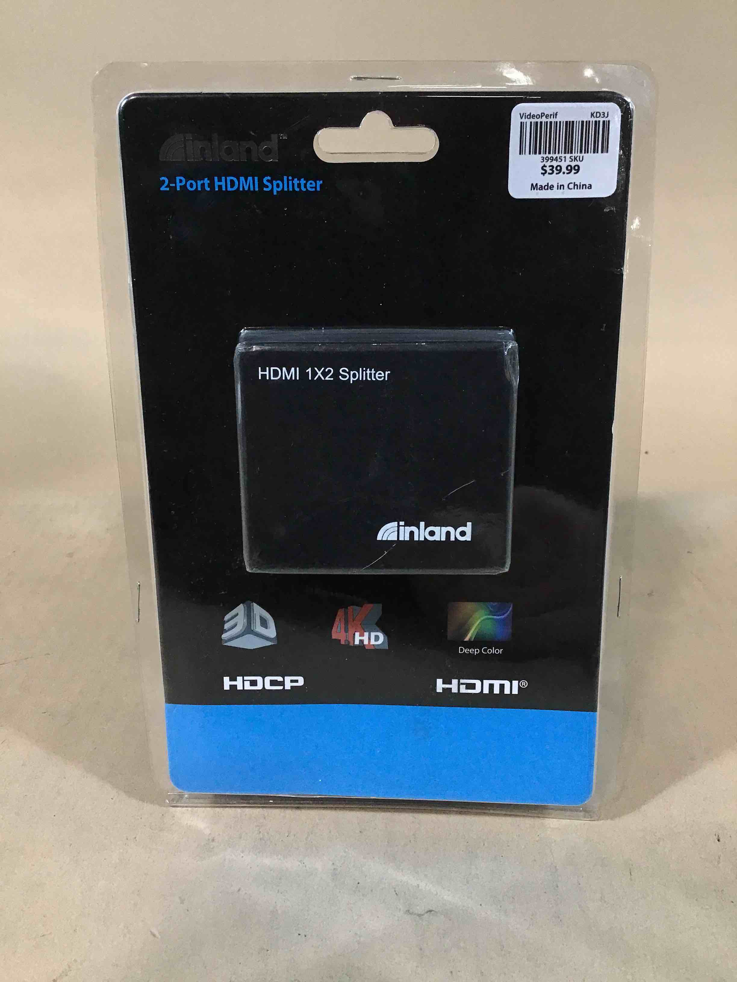 Inland 2-Port HDMI Splitter 