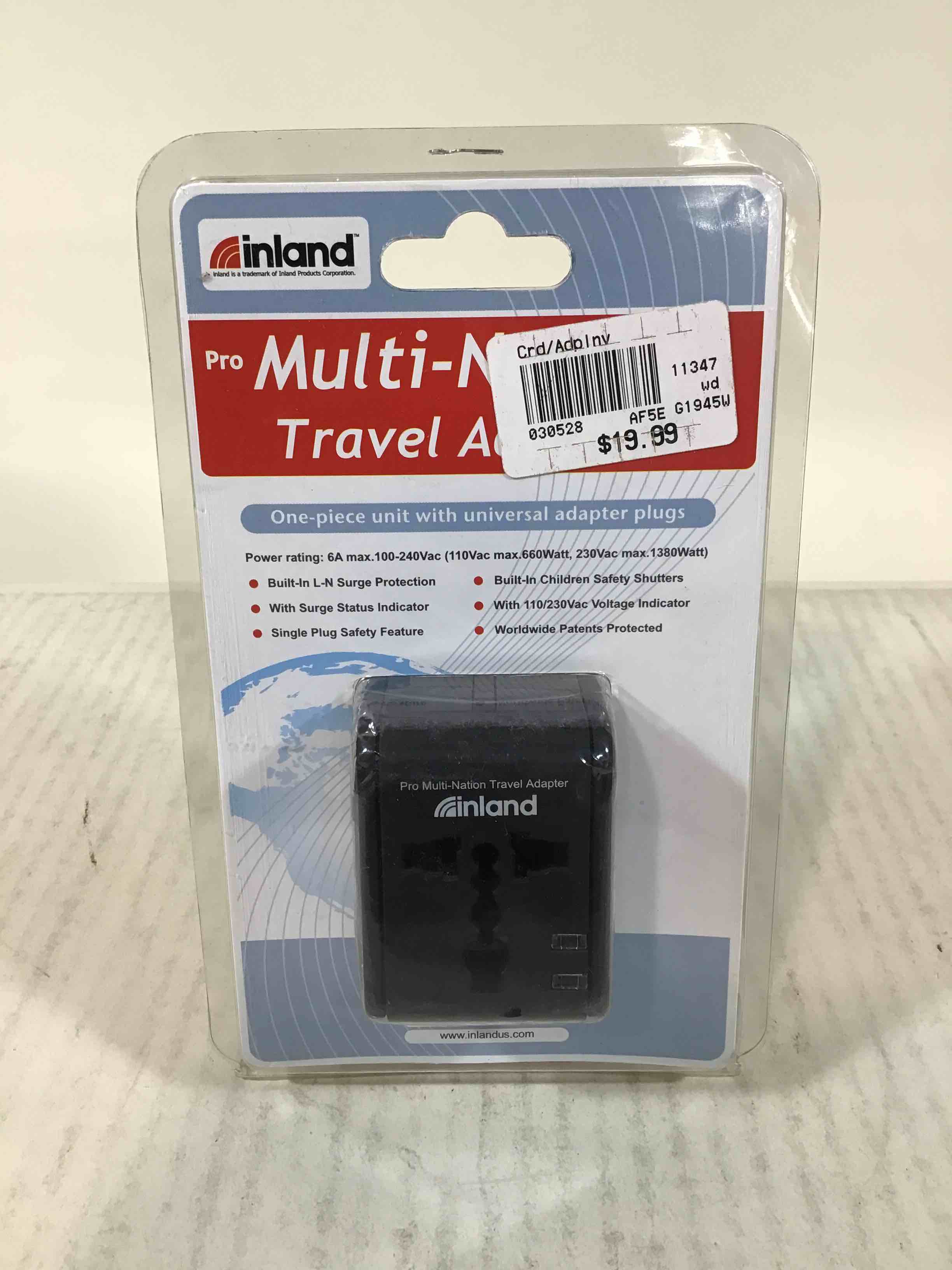 Inland Multi Nation Travel Adapter 