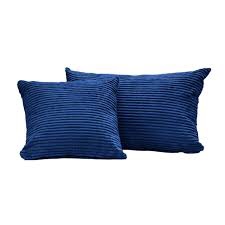 blue velvet pillow case about 10”x16”