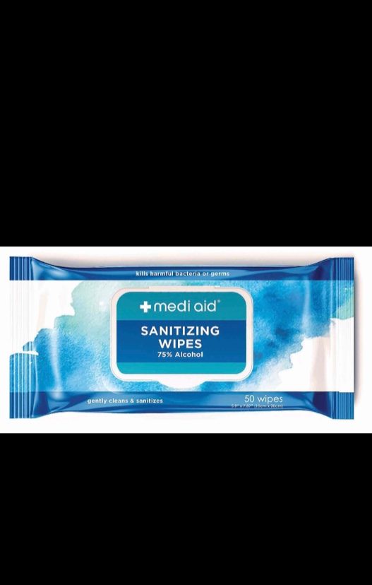 Mediaid 75% Alcohol Sanitizing Wipes