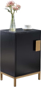 Side Cabinet Black/Gold