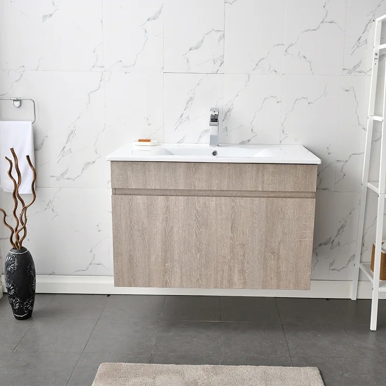 Gentilly 36" Wall-Mounted Single Bathroom Vanity Set