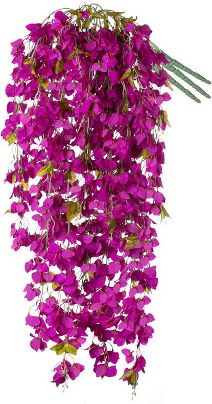 Ammyoo 3 ramos de flores artificiales de buganvilla