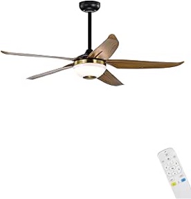 duck beer ceiling fan with light wood grain