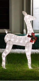 the twillery Christmas deer lighted display 