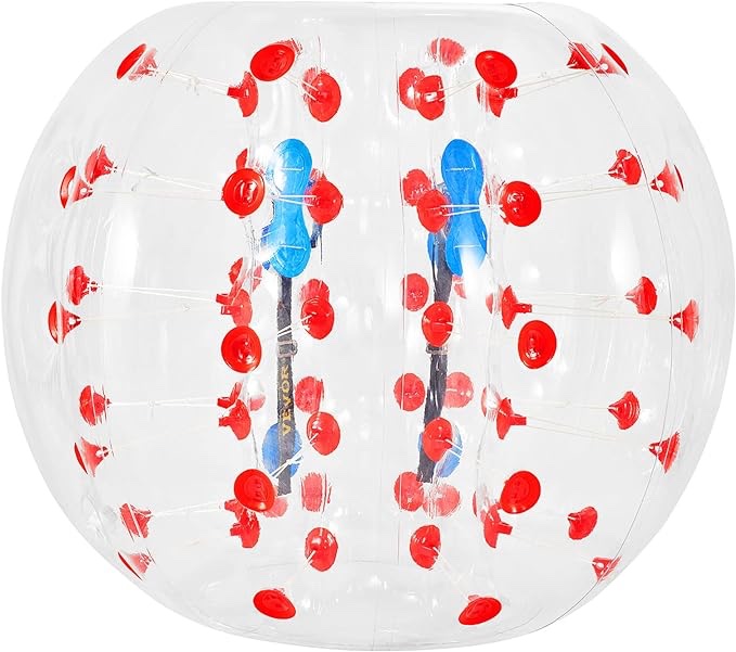 Happybuy Pelota de fútbol de burbujas de parachoques, bola inflable de 3.9 ft de diámetro, bola de parachoques inflable para niños y adultos, inflarla en 5 minutos, para patio trasero, parque, playa, centro de juegos