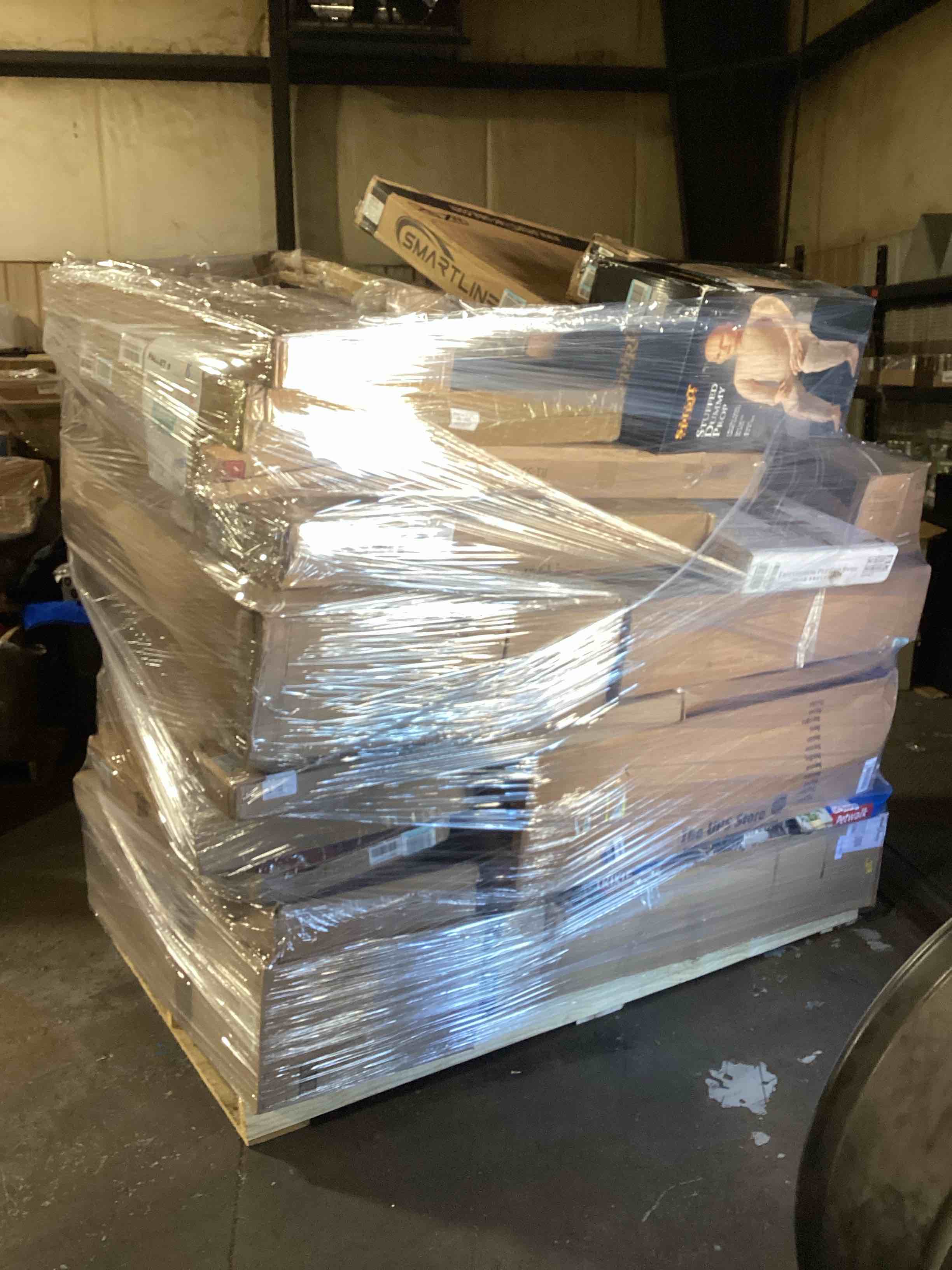 (C) 1 skid pallet boxes surprise ( good condition or As is ) 30 items or more