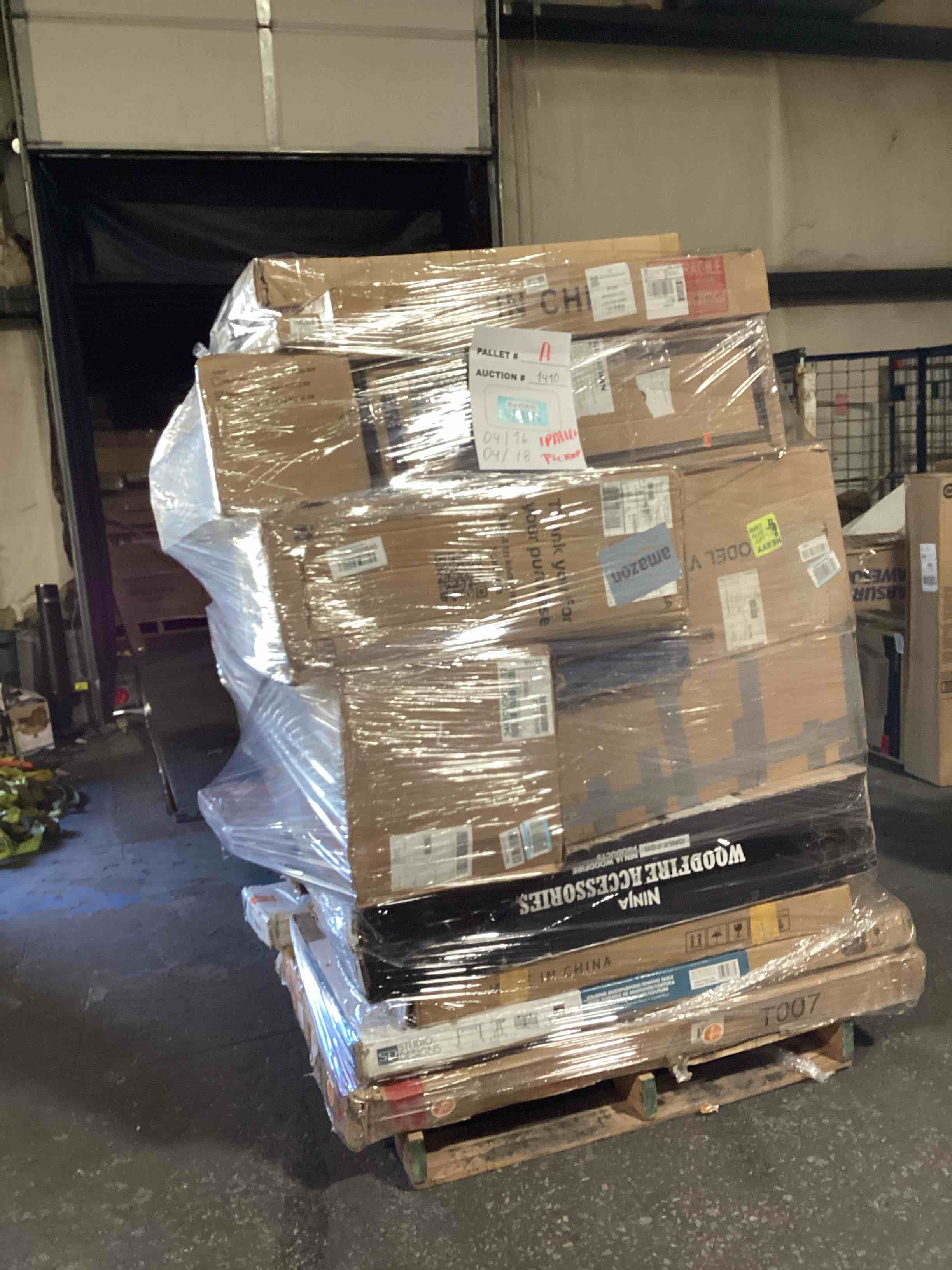 ( A) 1 skid pallet boxes surprise ( good condition or AsIs ) 30 items or more