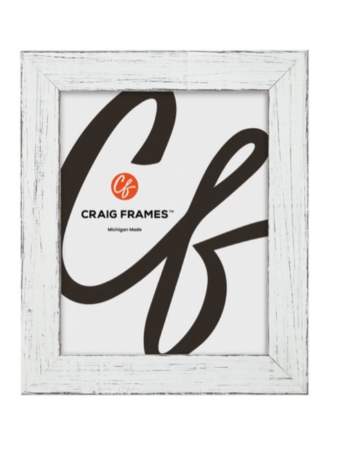 JASPER 1.5", MARSHMALLOW WEATHERED WHITE PICTURE FRAME