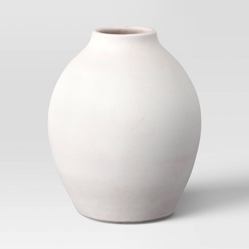 Large White Ceramic Vase