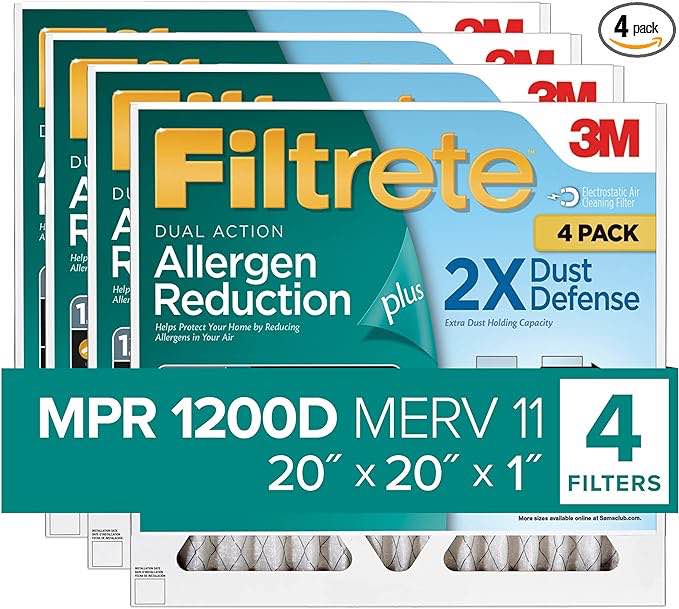 Filtrete 1200D 20x20x1 3 Pack Filters Only 3 in box!