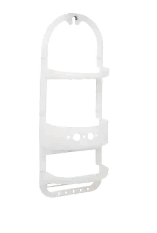 Glacier Bay Over-the-Shower Caddy in Frosted Clear