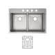 Elkay Crosstown 33" Undermount Double Basin Stainless Steel Kitchen Sink with Basin 