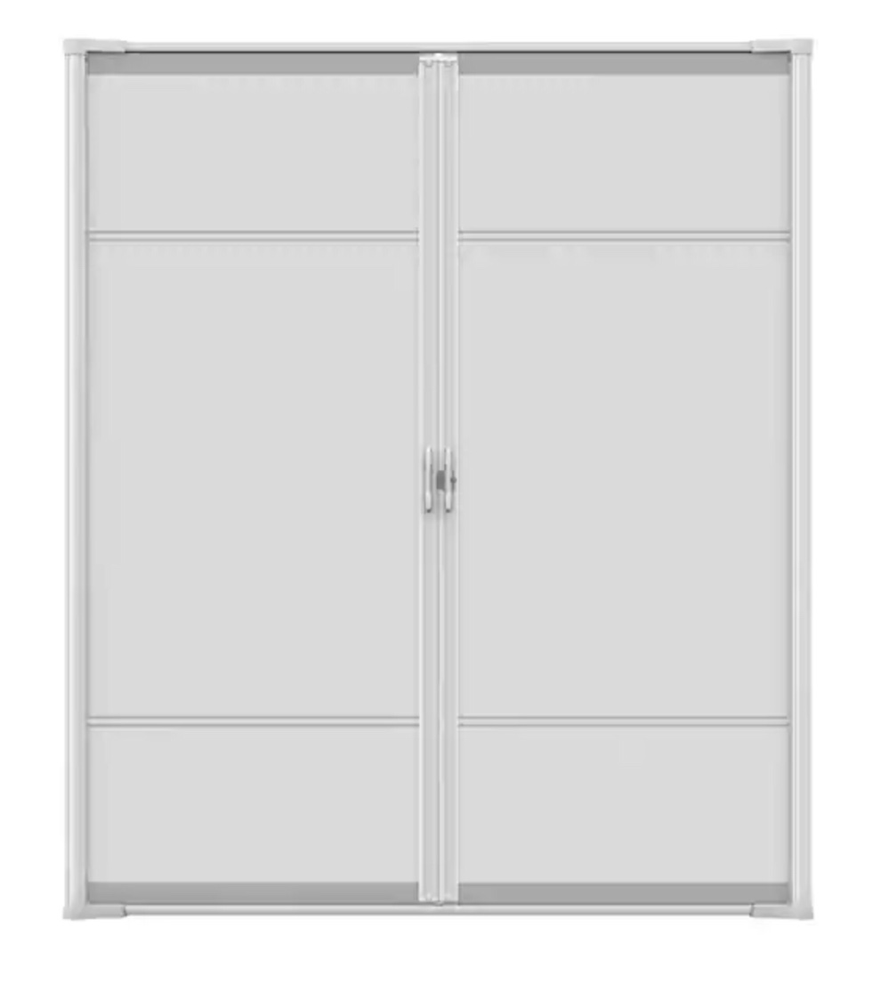 Weather Star 72 in. x 80 in. Brisan Standard Double Retractable Screen Door Kit