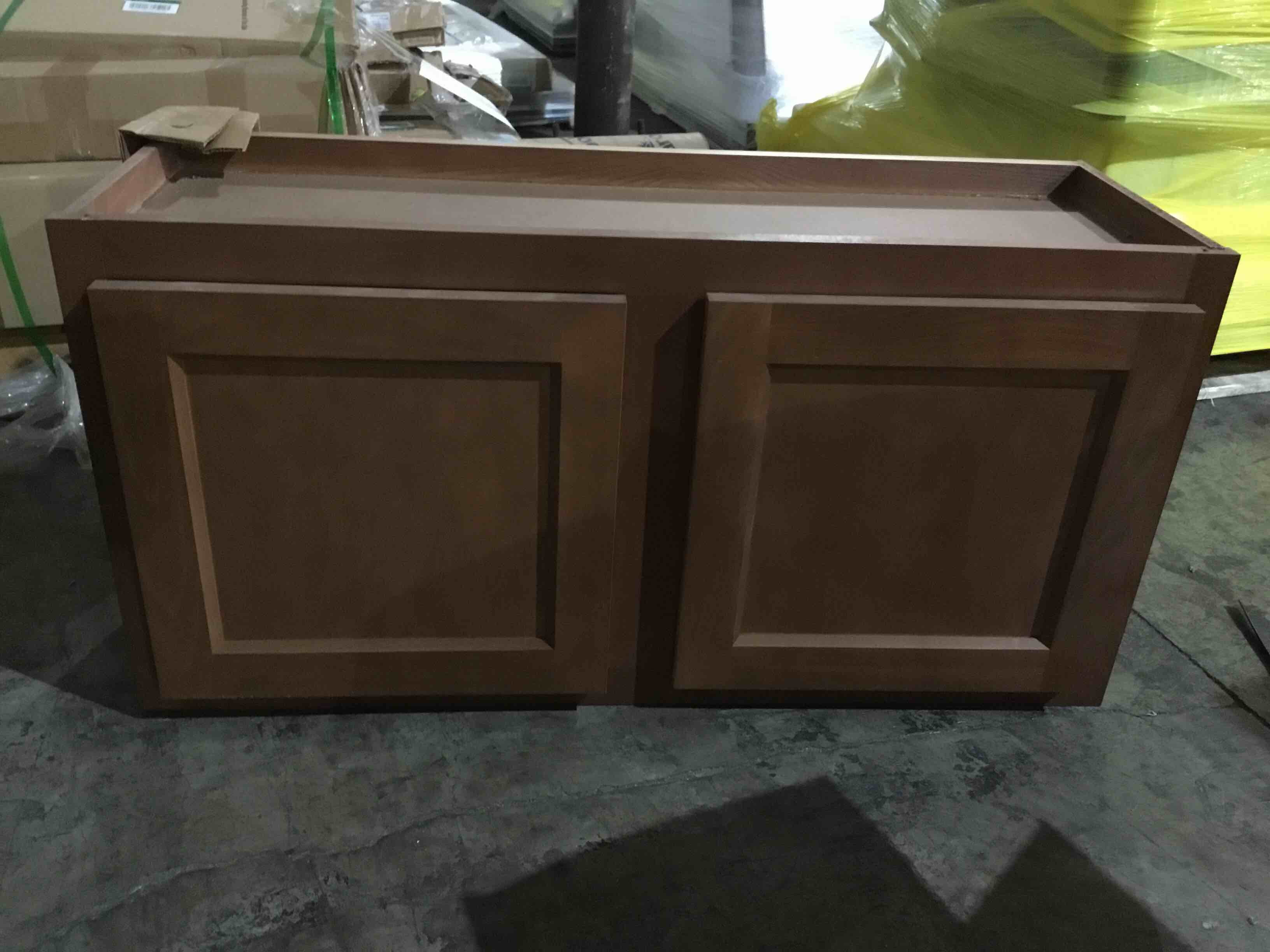 36 in. Brown Wall Cabinet