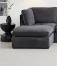Gray ottoman/chair “ Sectional part”