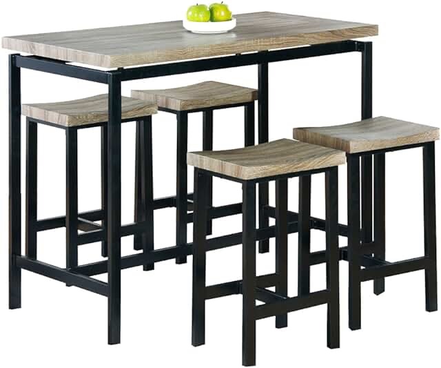 Milton. 5 piece, metal counter, height set